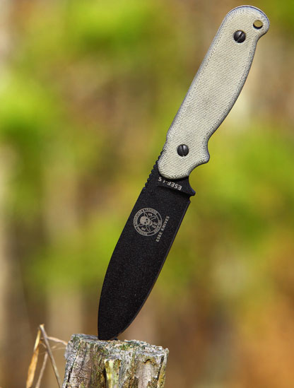 ESEE Laser Strike Knife Outdoors Shot